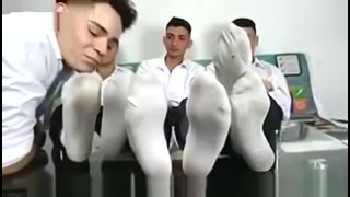 School Boys Feet Licker