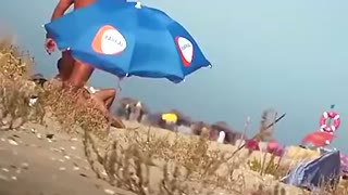 Spy older men on nude beach