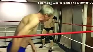 Oldman Wrestling- Old man goes for gold