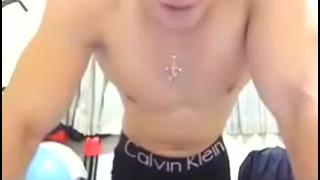 Hot Muscle Taiwan Rocky Showing Dick, Ass And Cum On Cam