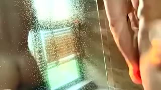 box menswear models in the shower