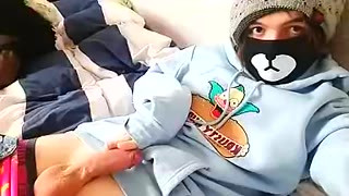 Cute Smooth Twink Cums On His Tummy (18yo)