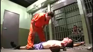 prison guard overcome by inmate stripped restrained gagged and