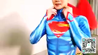 X Superman Sexy Costume Roleplay With Spider Man