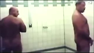 MATURE MEN POOL SHOWERS